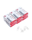 PAPERPAL Paperclip for Office School & Personal Use, # 1 Smooth Paper Clip (1-2 / 7 "), 600 Medium Paper Caps (6 Box 100 Masing-masing), Silver