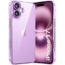 The Giftt Kart Ultra- Hybrid Crystal Clear Back Case Cover untuk iPhone 17: 124; Desain ShockProof 124; Hard Back Cover Case for iPhone 17 (PC & TPU, Transparan)