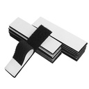 Melsan 1x4 inci Hook dan Loop Strips dengan Adhesive - 15 Sets, Strong Back Adhesive Comten Mounting Tape untuk Rumah atau Kantor Gunakan - Alih-alih Holes dan Layar, Hitam