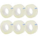 OWLKELA 6 Rolls Transparent Tape Refill, Clear, 0.7 "x 1000"