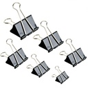 Binder Clips Paper Clamp untuk Paper-130 Pcs Paper Binder Diurut (Hitam)