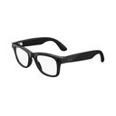 Ray- Ban Meta (Gen 1), Wayfarer, Large Shiny Black 124; Kacamata AI Pintar untuk Pria, Wanita. 12 MP Ultra- Wide Kamera, Open- Ear Speakers untuk Audio, Video Recording dan Bluetooth. Lensa bersih. Wearable Tech.