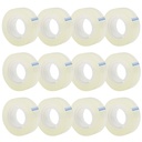 OWLKELA 12 Rolls Transparent Tape Refill, Clear, 0.7 "x 1000"