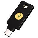 Yubico - Kunci Keamanan C NFC - Kompatibilitas Dasar - Otentikasi multi- Factor (MFA) Kunci Keamanan dan kode akses, Hubungkan melalui USB-C atau NFC, FIDO Certifikasi
