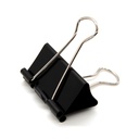 DSTELIN Large Binder Clips 1.6- Inch (24 Pack), Big Paper Clips for Office Supplies, 1.6- Inch / 41mm Lebar, 0.7- Inch / 18mm Kapasitas, Hitam