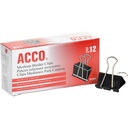 Cilip ACO Binder, Medium, Hitam, 12 per Box, 2 Kotak (72062)