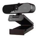 Zebronics FHD USB Webcam, 30FPS, 2P2G Lens, 2.0MP CMOS Sensor, Auto- White Balance, Auto- Exposure, Privacy Shutter, Built-in Mic, for Teams, FACE, PC / Laptop (Live Pro)
