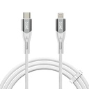 boAt Tipe C ke Lightning Cable untuk 27W Fast Charging 12.44; 480 Mbps Data Transfer; 124; 1.2 m (3.9 kaki) Perfect Cable Lour; Premium Nilon Braiding 124; Durable & Tangle - Free Alale 124; Dengan Silicon Tie (Arktik)