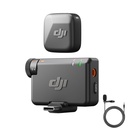 DJI Mic Mini (1 TX + 1 RX), Ultralight, Detail-Rich Audio, Noise Cantelling, Limiting Otomatis, Mikrofon Nirkabel untuk Kamera / Android, Vlog, Streaming, Transmission Black 400m