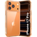 The Giftt Kart Ultra- Hybrid Crystal Clear Back Case Cover untuk iPhone 17 Pro 124; Desain Shockproof 124; Hard Back Cover Case for iPhone 17 Pro (PC & TPU, Transparent)