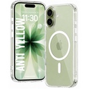 DIZORO Crystal Clear Magnetic Compatible dengan iPhone 17 Case with Anti- Yellow Anti- Scratch Shockproof Transparent Cover