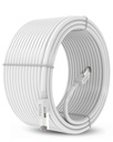 kabel Fedrus Cat6 Ethernet, 10M Kecepatan Tinggi 550MHZ / 10 Gigabit Speed UTP LAN Cable Internet Cable RJ45 Cable Lann Wire, Patch Computer Cache Gigit Kategori 6 Wires untuk Modem, WHITE