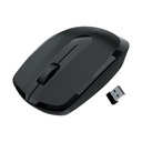 ZEBRONICS Wireless Mouse, 2.4GHz, 3200 DPI, 3 Buttons, Comfortable & Ergonomic, USB Nano Receiver, Power- Saving Mode, Works on Most Permukaan, untuk Mac 14; Laptop 124; Computer (Freego, Black)