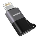 Sounce MFi Ceratifikasi 8 Pin untuk USB-C Konektor Portable High- Speed Charging Data Sync Audio Relisable Mobile Phone Tablet Headphone Converter Multifity Cable Adapter Black