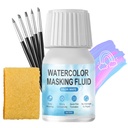 WINJAO White Mesking Fluid for Watercolor painting, Fast Drying Easy Peel