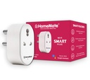 HomeMate WiFi Plug Socket 16A, Dengan Pemantauan Energi, Alexa, Asisten dan Siri (Tipe D - 16A, Paket 1)