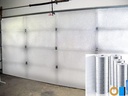 NASATECH Two Car Garage Door Kit Pre-Cut Reflective Foam Insulation 20 Panels