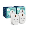 Wipro 16A Wi- Fi Smart Plug with Energy Monitor- Sutable for Large Appliances like Geysers, Microwave Ovens, Air Conditioners (Compatible with Alexa and Assistant) - Putih (Kemas 2)