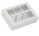 Modular Gang Box Plastik 12 Modul Jalur Perak Eco Friendly Durability Modular Permukaan Gang Box White