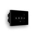 IOTICS Smart Wifi Board: 3 x Lights Switch and 1 x Fan Switch Module. Sentuhan jari, Remote, Kendali App. Suara melalui Home / Alexa. Solusi Automatisasi Rumah (Hitam)
