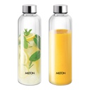 Milton Costa 1000 Pet Water Bottle Set dari 2, 1 Litre Each 124; Airtight & Leakress Stainless Steel Lid 124; Unbreakable, BPA-Free, Dapat dipakai kembali Botol Fridge Plastik untuk Rumah, Kantor, Sekolah, Perjalanan