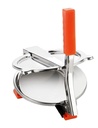 1pc Stainless Steel 6.5 Inch Ropi & Puri Maker Press - Manual Hand Press Ropi Maker with Handle for Chapati, Papad & Khakra Heavy Duty Cast Iron with Stainless Steel Plates (Cast Iron Makers _ 1 PC)