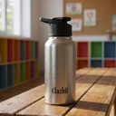Clazkit Sporty Slainless Steel Water Bottle Set 500ml dari 1 £124; ISI Certified 124; Leakproof, Bebas, BPA-Free, Durable for College, Fridge, Olahraga, Gym, Yoga & Office