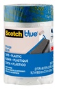 ScotchBlue Pra Plastic Painters Tape, 24 in x 30yd, Tape & Maping Film Combined in One Product, Static Cling to Static Place, No Retaim Maping, Film Unfolded to 24 "Wide (PT2093EL-24)