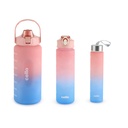 CELLO All Day Set dari 3 Piesses Water Bottles Daily Use, Pink (310ml, 790ml, 2085ml) Alasan2085ml; BPA Free Leakproof Lighwear Mudah dibawa Simzes Water Bottle Berbeda Untuk Sekolah, Workout, Gym & Office