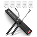 RERANT Gas Lighter for Kitchen Use 124; C-Type Rechargable Electric Lighter Stove & Candle Lighter dengan USB Charging Port 124; 1 Tahunan 124; 400 Uses in Single Charge (5 Adhesive Hooks Free)