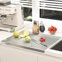 Stewit ® Large Stainless Steel Cutting Board for Kitchen, Chopping Board for Meat, Vegetable & Fruit, Extra Large Heavy Durty Countertop Surface, Easy to Clean & Durable