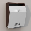 Kotak Surat Plantex / GI Steel Sugestion Box untuk Kantor dengan Kunci Kunci / Pos Kotak Kunci untuk Gerbang Rumah / Komplaint Kotak / Dinding Mounted Mail - (Coffee & White)