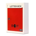 Lepose Metal Wall Mount Mail Box / Letter Box untuk gerbang dan Dinding (Putih)
