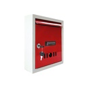 StayHappy All-inOne Multideal Komplaint Box Abod124; Sugesh - Surat - Mailbox for Home Gate 124; Komplaint Box for Office 124; Post Box for Gate Home 124; Waterproof with Secure Lock (Red Color)