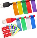 True- Ally 240 PCS Cable Label, 8 Colors Cable Table Flags Wire for Cable Management, Cord Label Can Writes On, Self Adhesive Wire Label Easy Handwriting. Kable Organiser