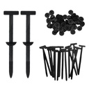 STHIRA 50Pcs Nylon T-Type Push Mount Cable Ties untuk Panel Otomatis
