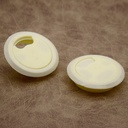 RAB Cable Manager PVC, for Office, Home (Color: - Ivory, Size: - 3 Inch, Ukuran Lubang 2,5 inci, Paket 4 Pcs)
