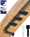 Hook 80PCS dan Loop Cable Ties, Di bawah Manajemen Cable Desk