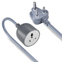 FOXIN 5m Long 10WG Heavy Duty to Woman Power Extension Cord for Indoor & Outdoor, 2500W High Power Keluaran, 3-Pin Plug, Power Cord Extender Power Cable untuk peralatan, Electronics & Home