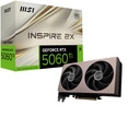 MSI GeForce RTX 5060 TI 16G Inspire 2X OC Graphic Card - NVIDIA GeForce RTX 5060 Ti GPU, 16GB GDDR7 128bit Memory, 28 Gbps, PCI Express Gen 5 x16 Antarface, Upto 2617 MHz, STORMFORCE Fan