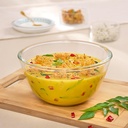 Borosil Glass Mixing & Serving Bowl, Oven & Microwave Safe Bowl, 900 ml, Borosixic Glass, Clear