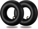 4.10/3.50-4" Inner Tubes, 2 Pack Heavy Duty 4.10 3.50-4/410/350-4 Replacement Tire Inner Tube with Bent Valve Stem for Wheelbarrow, Lawn Mower, Hand Truck, 4" Cart, Tractor, Dolly, Trailer, etc