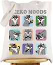 KEYCHIN Raccoon Meeko Tote Bag Meeko Fans Gifts Meeko Moods Shoulder Bag Raccoon Meeko Merchandise