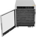 Food Dryer Machine, 10 Tiers 800w Stainless Steel Large Drying Food Dehydrator, 86-185°F, 0.5-24H Timing, Built-in LED Light, Meat Fruit Dryer for Vegetable, Jerky(10 Tiers-Digital Display)