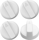 4 Pcs White Bidet Seats Replacement Knob Fit for Luxe Bidet Neo 120 & Neo 185, Knob Accessories for Luxe Bidet Neo 120 & Neo 185, Neo Knob, Non-Electric Bidet Attachment for Toilet Seat