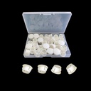 30 Pcs White Hole Plugs 13mm (1/2") Plastic Hole Plugs, Plastic Plug for Holes (White)