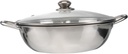 IMIKEYA 304 Stainless Steel Dual Hot Pot Induction Cooker Pot with Lid 32cm Cookware for Family Suitable for Electric Stovetops Home Cooking
