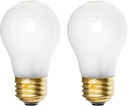 Belleone 8009 Light Bulbs for Refrigerator Oven - 120V 40W Replacement Incandescent Bulbs Fit for Whirlpool GE Kenmore Frigidaire Amana KitchenAid Freezer, Yellow Warm Light Color, 2 PCS