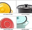 Refractory Ceramic Classic Casserole With Lid, Ceramic Casserole with lid, Slow Cooker Round Dutch Oven, Healthy Non-Stick Ceramic,Home Kitchen Ceramic Casserole (Color : Blue, Size : 3l) (Black 4L)