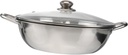 Electric Hot Pot Grill Stainless Steel Multifunctional Cookware Pan Lid Hot Pot